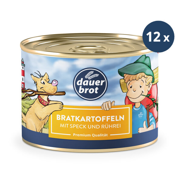 12x Bratkartoffeln mit Speck und Rührei 400g dauerbrot