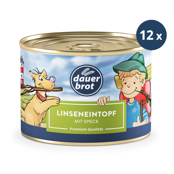 12x Linseneintopf 400g dauerbrot
