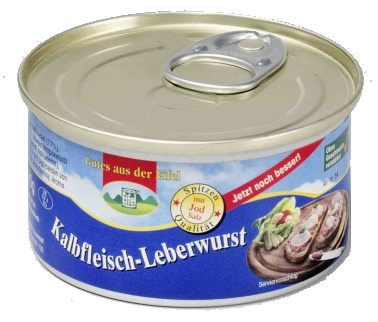 125g Feine Leberwurst mit Kalbfleisch